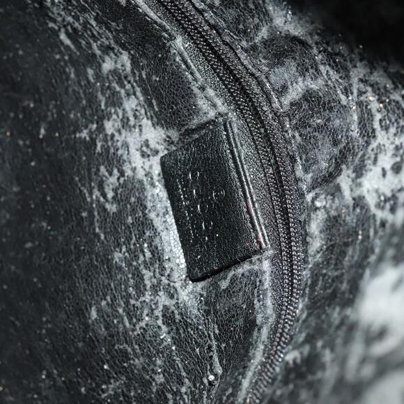 GUCCI Bamboo Shoulder Bag Leather Black Gold 001 001 - Picture 16 of 16